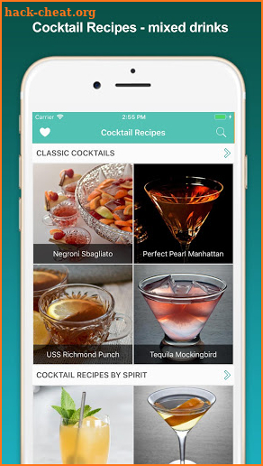 Cocktail Recipes, mixed drinks screenshot