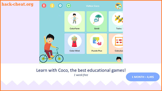 Coco, educational games screenshot