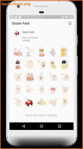 Coco the marshmallow stickers pack screenshot