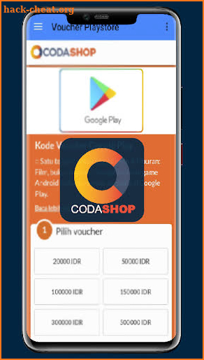 CodaShop App Topup Voucher Game Online screenshot