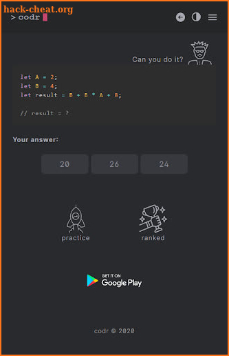 Code challenges and puzzles screenshot