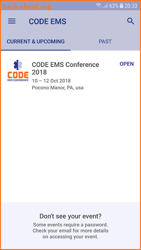 CODE EMS Conference screenshot