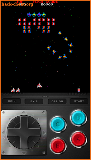 Code galaga arcade 80's screenshot