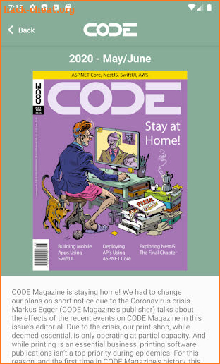 CODE Magazine Mobile screenshot