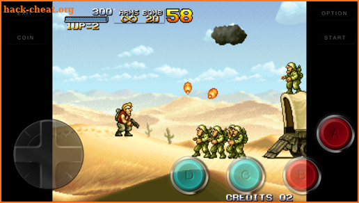 Code Metal Slug 6 arcade screenshot