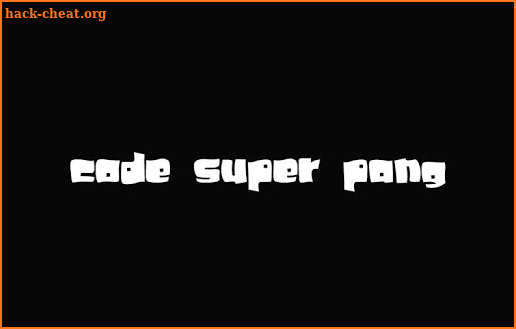 code super pang screenshot