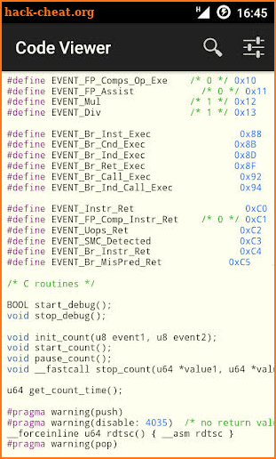 Code Viewer screenshot