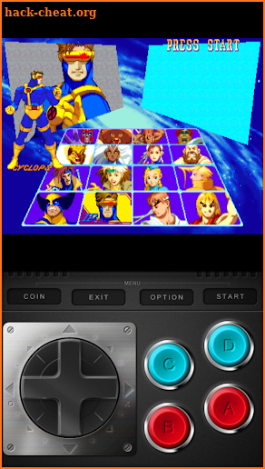 Code xmen vs Street Fighter arcade screenshot