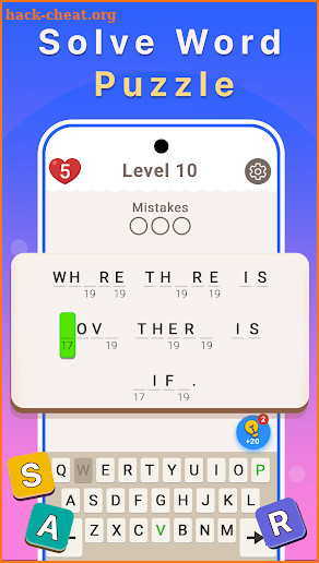 CodeWords: Cryptogram Puzzles screenshot