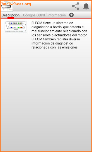 Código OBDII automotriz screenshot