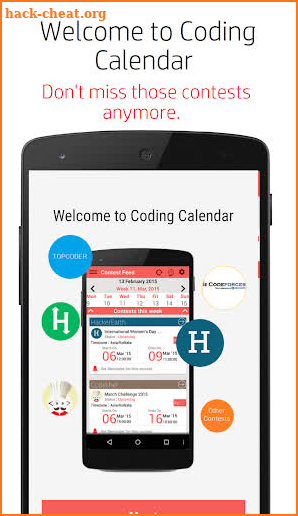 Coding Calendar screenshot