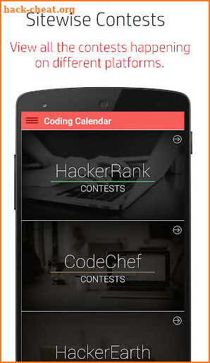 Coding Calendar screenshot