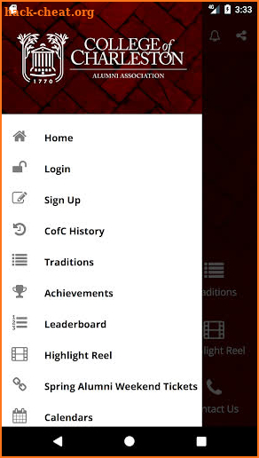 CofC Traditions screenshot