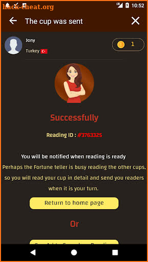 Coffee Cup Readings screenshot