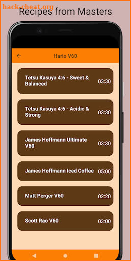 Coffee Pour-Over Timer screenshot