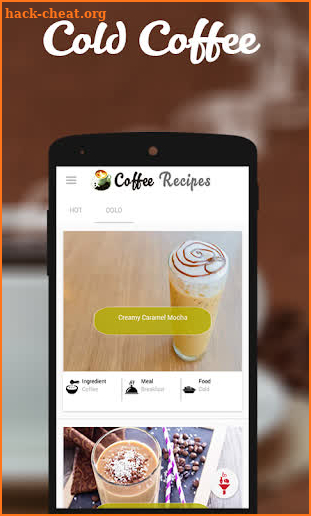 Coffee Recipes - Espresso, Latte and Cappuccino screenshot