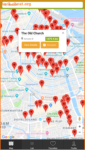 Coffeeshop Map Amsterdam screenshot