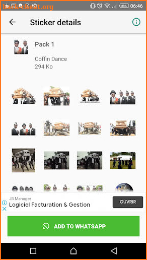 Coffin Dance Meme Stickers WastickerApps screenshot