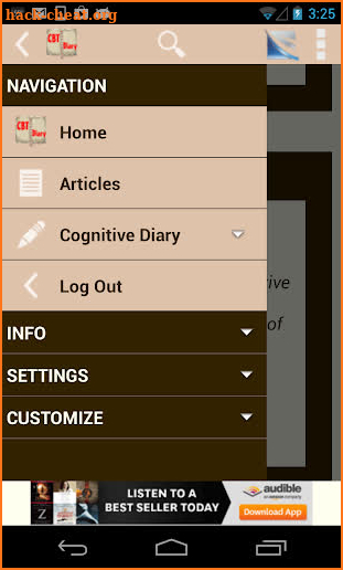 Cognitive Diary CBT Self-Help screenshot