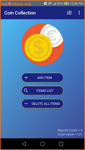 Coin Collection Inventory Database screenshot