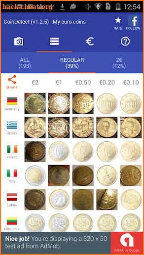 CoinDetect: Euro coin detector screenshot