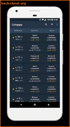 Coingapp - Crypto Arbitrage Opportunities screenshot