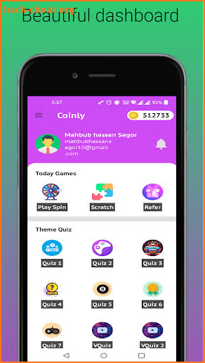 Coinly - play quize & win screenshot