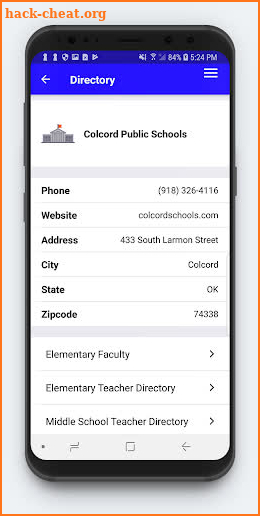 Colcord Schools Oklahoma screenshot
