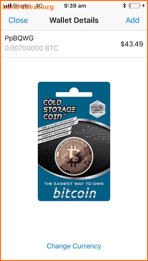 Cold Storage Coins screenshot