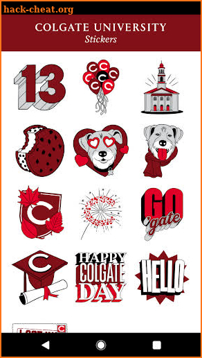 Colgate University Sticker Pack screenshot