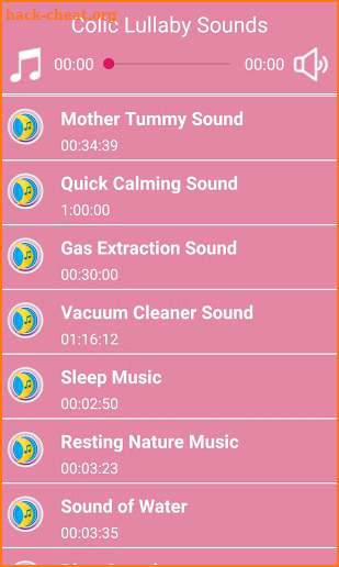 Colic Lullaby Sounds screenshot