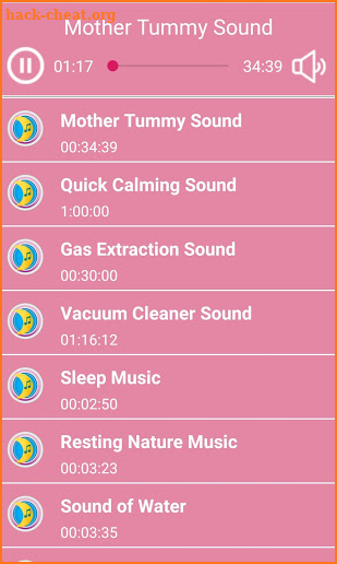 Colic Lullaby Sounds screenshot