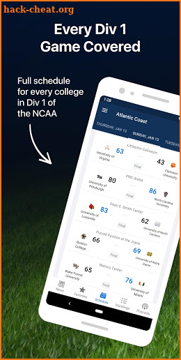 College Basketball Live: Live scores, stats & news screenshot