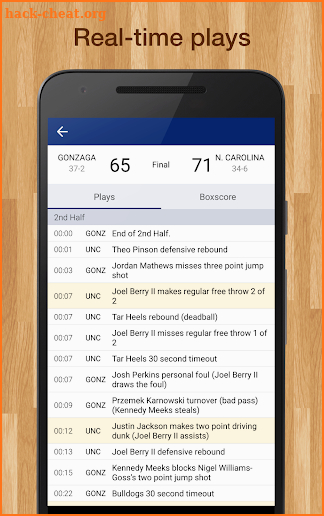 College Basketball Schedules & Scores: PRO Edition screenshot