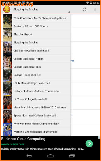 College Basketball Sports News screenshot