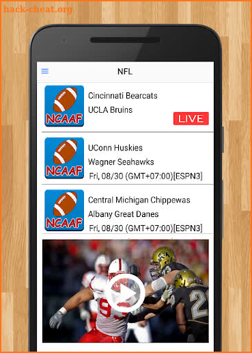 College Football : NCAAF Live Streaming screenshot