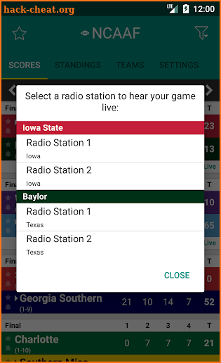 College Football Radio screenshot
