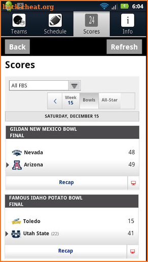 College Football Radio &Scores screenshot