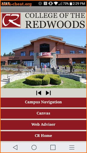 College Of The Redwoods Navigation screenshot
