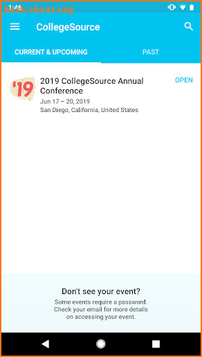CollegeSource Conference screenshot