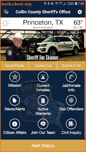 Collin County Sheriff’s Office (TX) screenshot