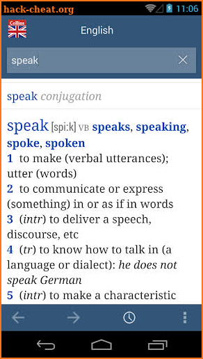 Collins English Dictionary screenshot