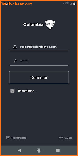 Colombia VPN screenshot