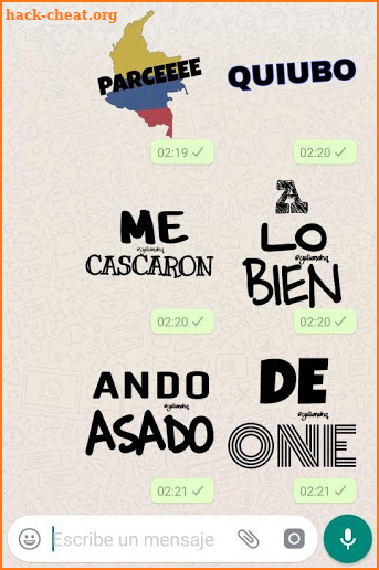 Colombian stickers for WhatsApp screenshot