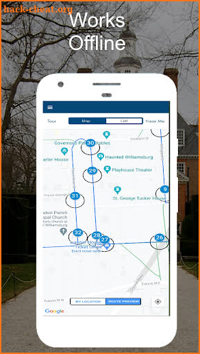 Colonial Williamsburg GPS Tour screenshot