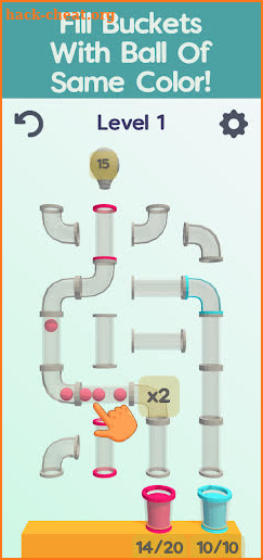 Color Ball Sort - 3D glass pipe glass maze puzzle screenshot