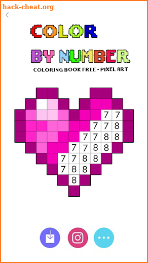 Color Book By Number - Free Pixel Art screenshot