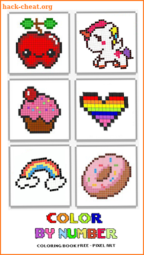 Color Book By Number - Free Pixel Art screenshot