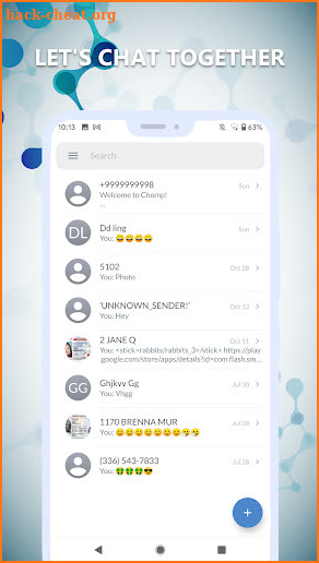 Color Bubble Messages screenshot