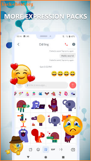 Color Bubble Messages screenshot